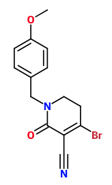 (image for) MCYL0925 4-Bromo-1-(4-methoxybenzyl)-2-oxo-1,2,5,6-tetrahydropyridine-3-carbonitrile